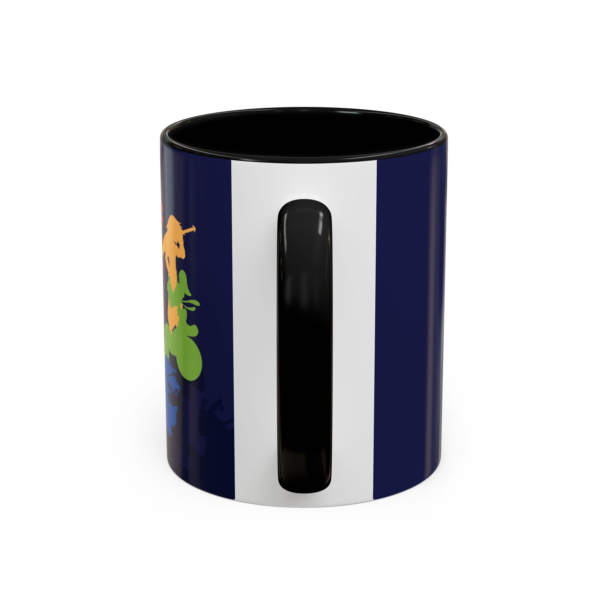 Rainbow Silhouette Video Game Characters Mug | Accent Coffee Mug