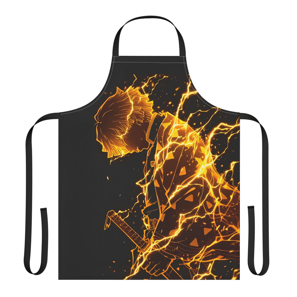 Flaming Samurai Apron | AOP Full-Print Kitchen Apron