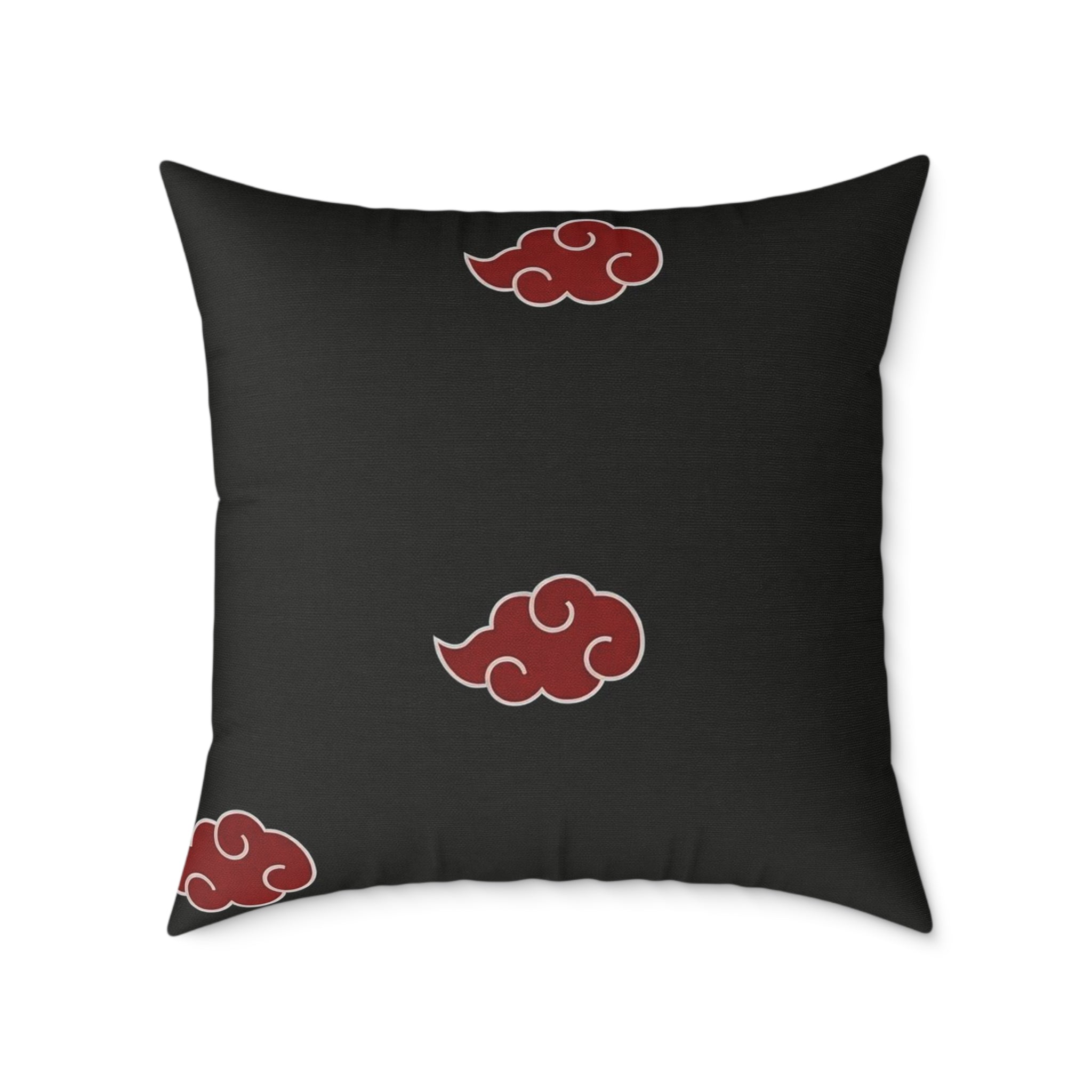 Red Akatsuki Cloud Pillow | Anime Pattern Accent Pillow
