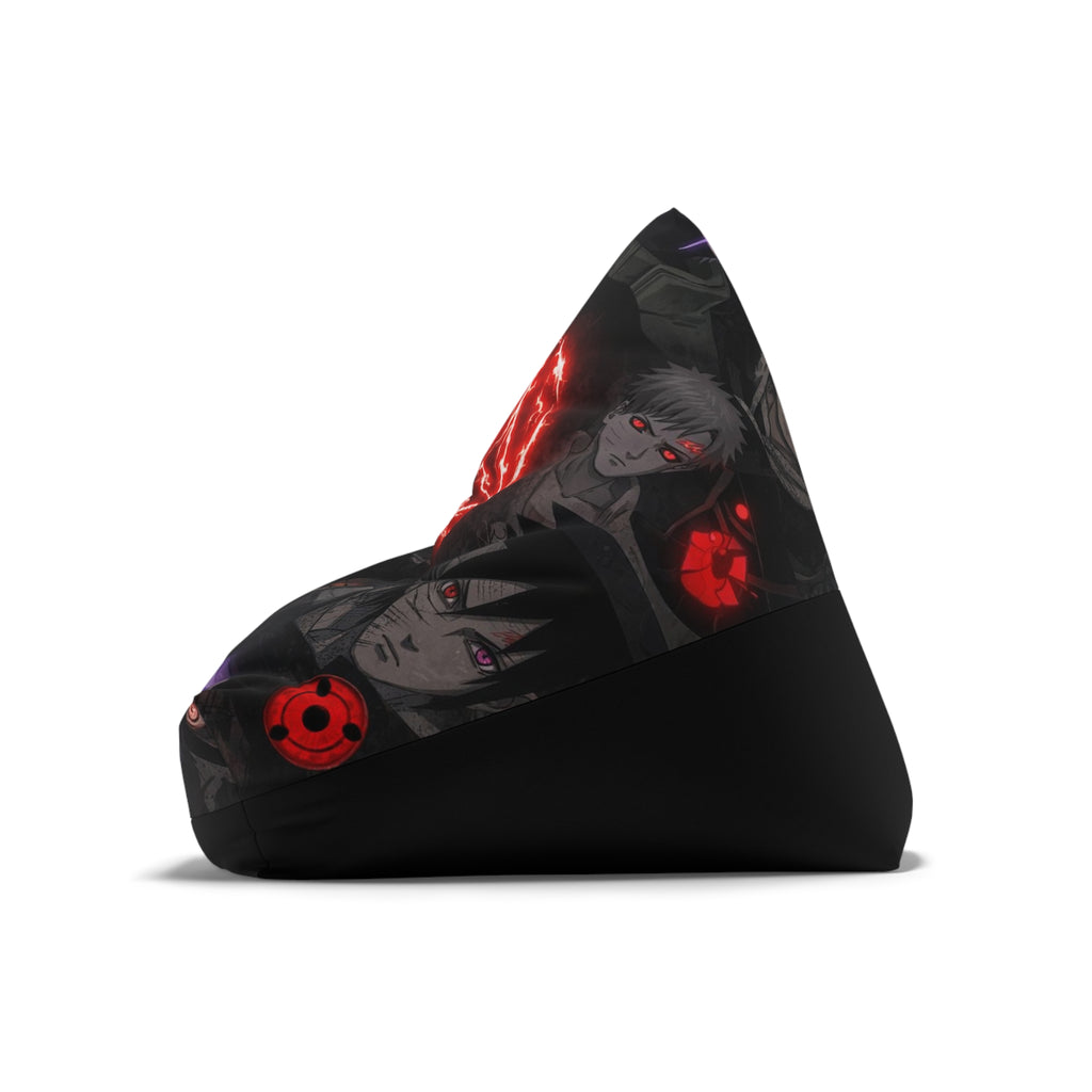 Red Anime Eyes Bean Bag Chair Cover | Ninja Visuals