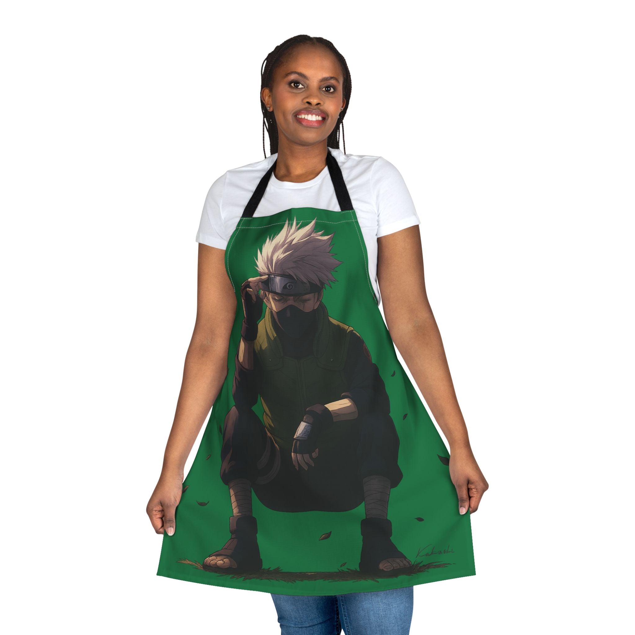 Masked Ninja Character Apron | Anime Kakashi Style Cooking Apron