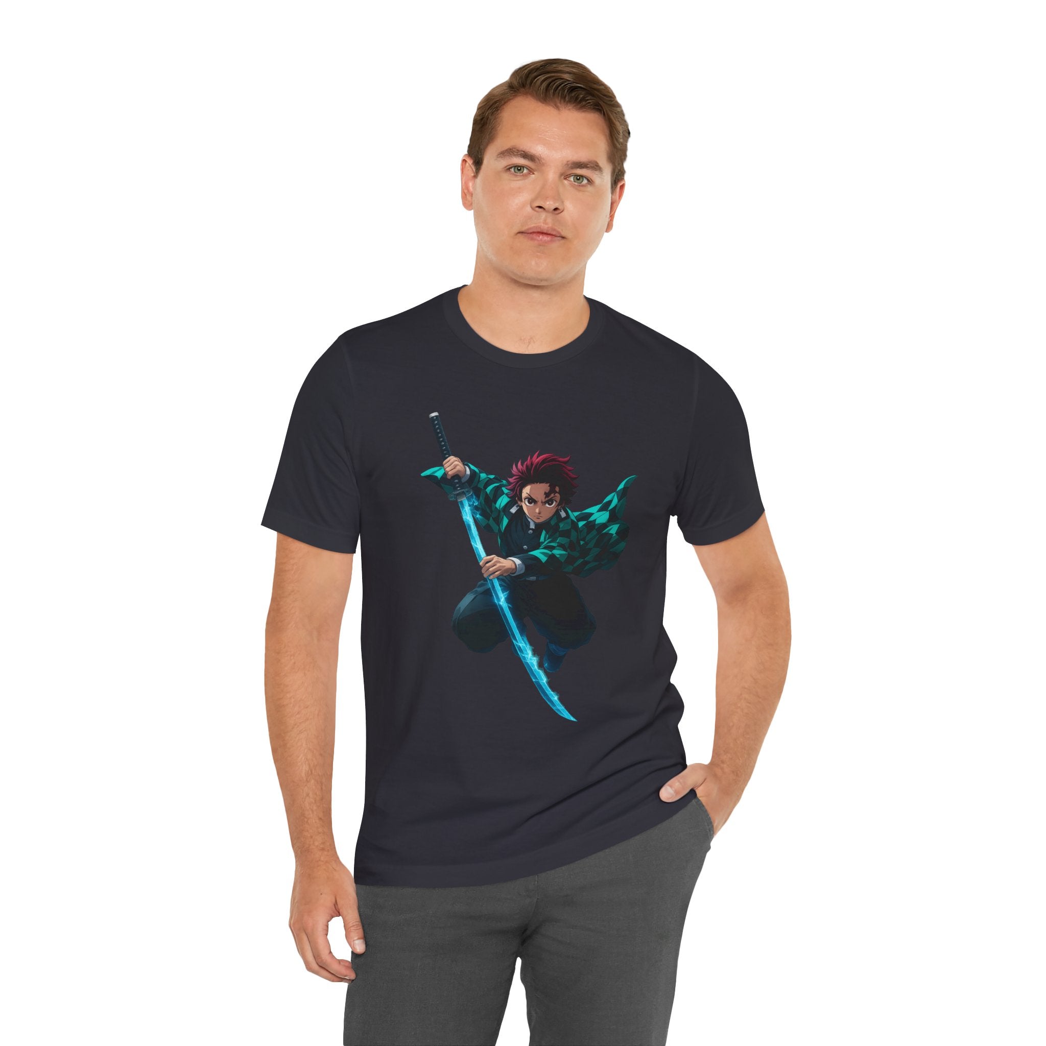 Anime-Inspired Graphic Tee, Unisex Jersey Short Sleeve Tee, Casual Wear, Gift for Fans, Manga Merchandise, Comfortable Style