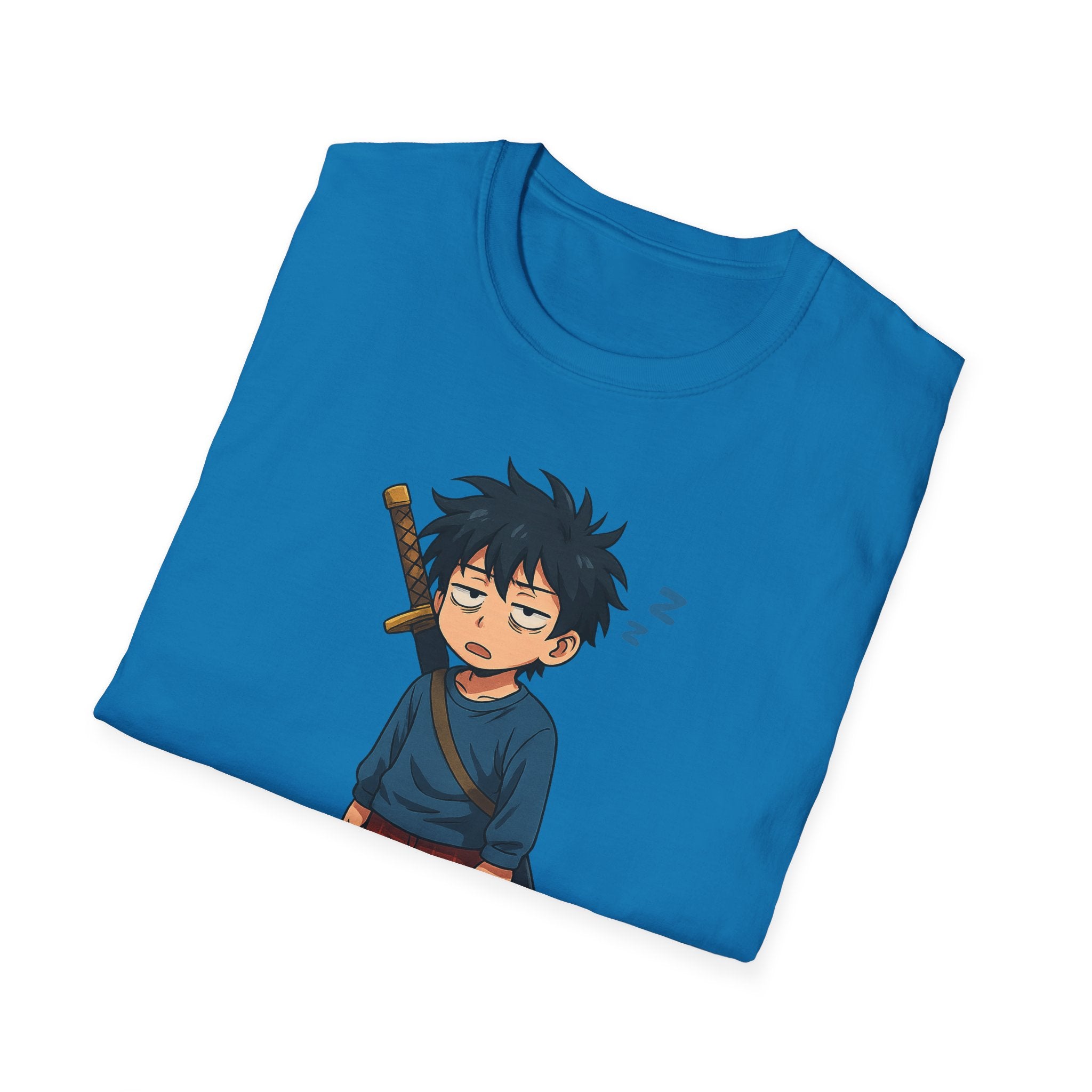 I Saved the World... In My Sleep Unisex Softstyle T-Shirt | Perfect for Sleep Lovers, Casual Wear, Gifts, Anime Fans, Fun Tee