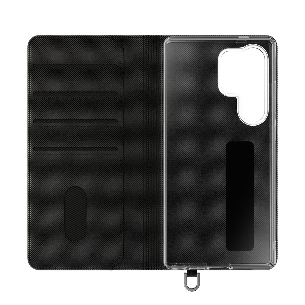 Anime Landscape Flip Phone Case — Fantasy Sunset Genshin-Style Wallet Cover