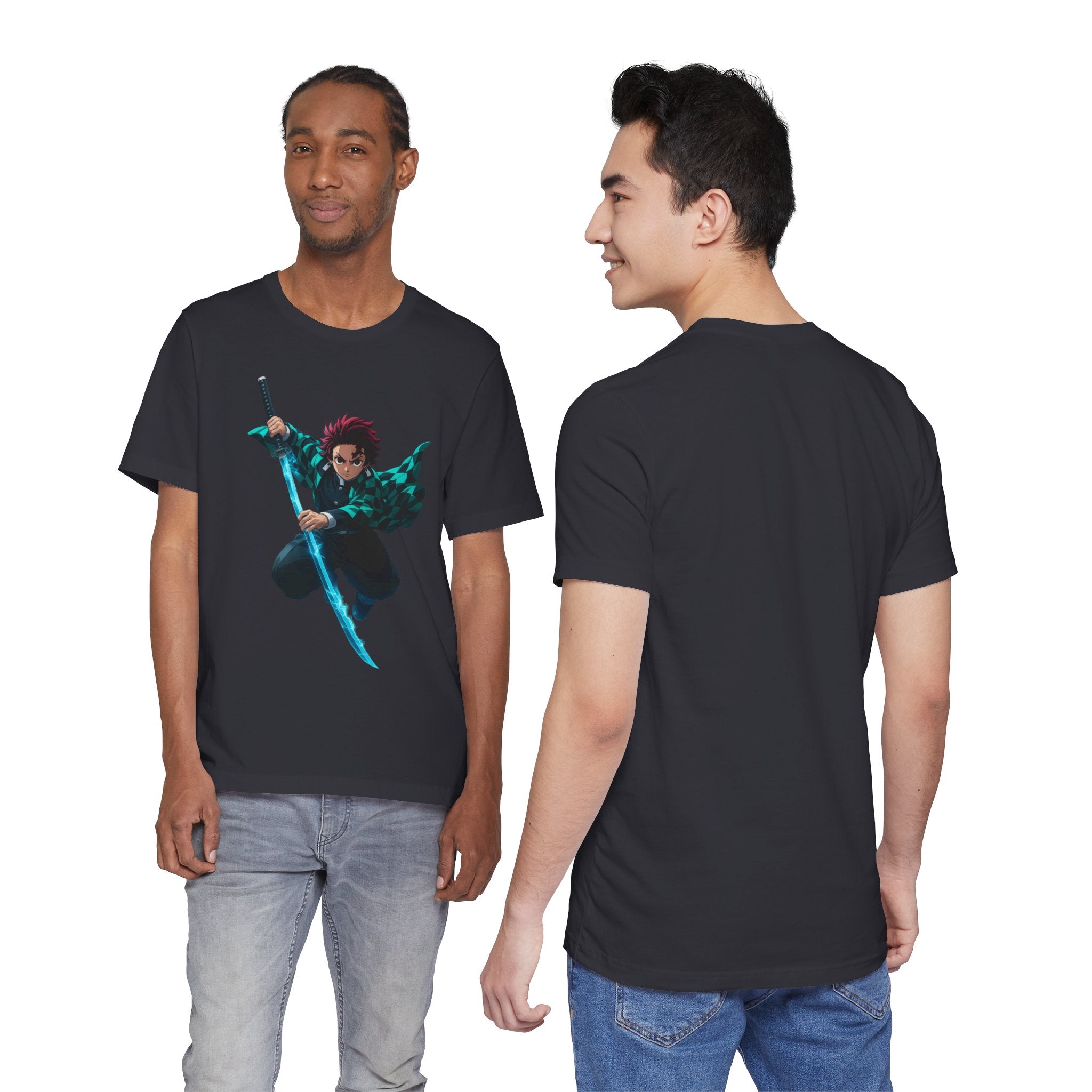 Anime-Inspired Graphic Tee, Unisex Jersey Short Sleeve Tee, Casual Wear, Gift for Fans, Manga Merchandise, Comfortable Style