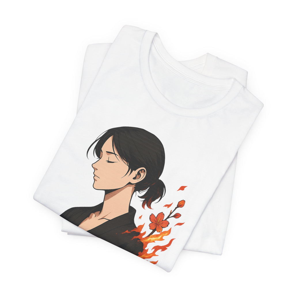 Elegant Anime-Inspired Unisex Tee, Casual Wear, Gift for Fans, Graphic Shirt, Summer Outfit, Birthday Present