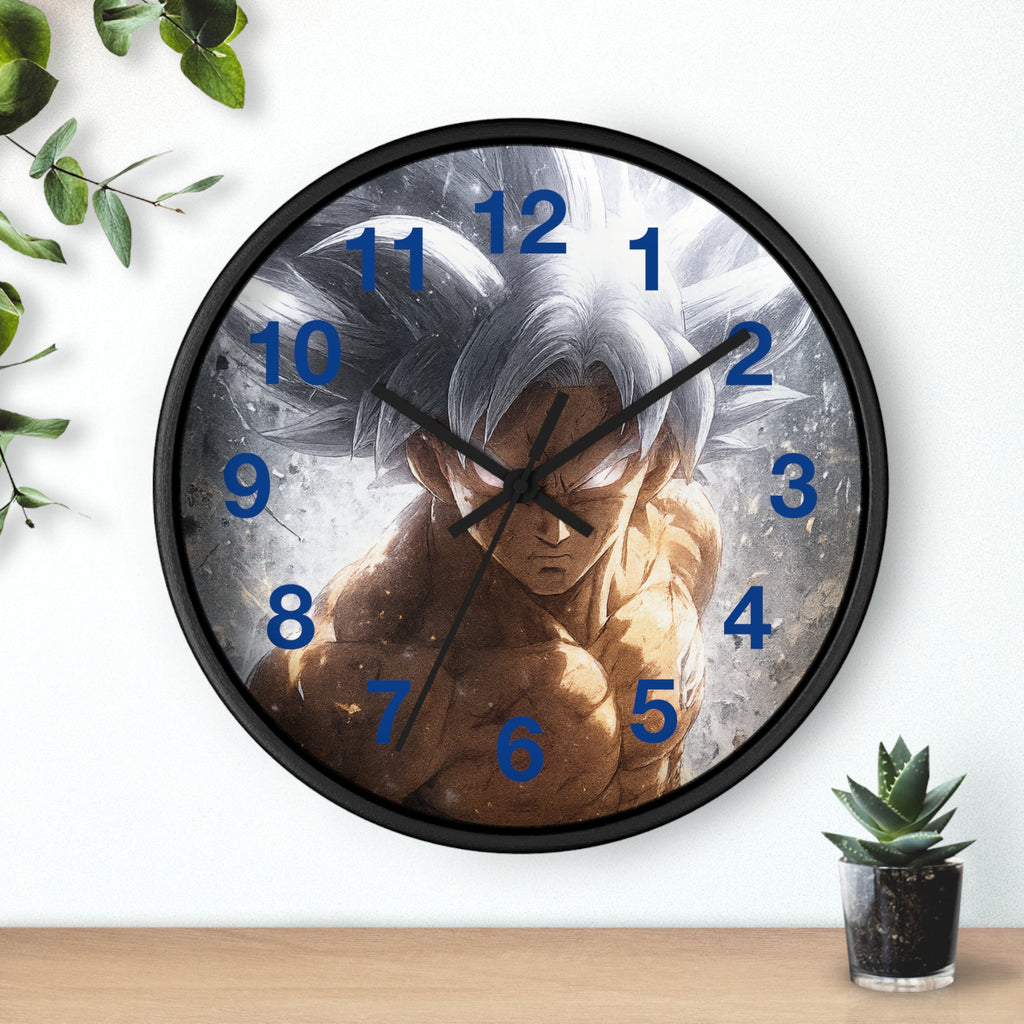 Ultra Instinct Anime Warrior Wall Clock | Illustrated Character Timepiece
