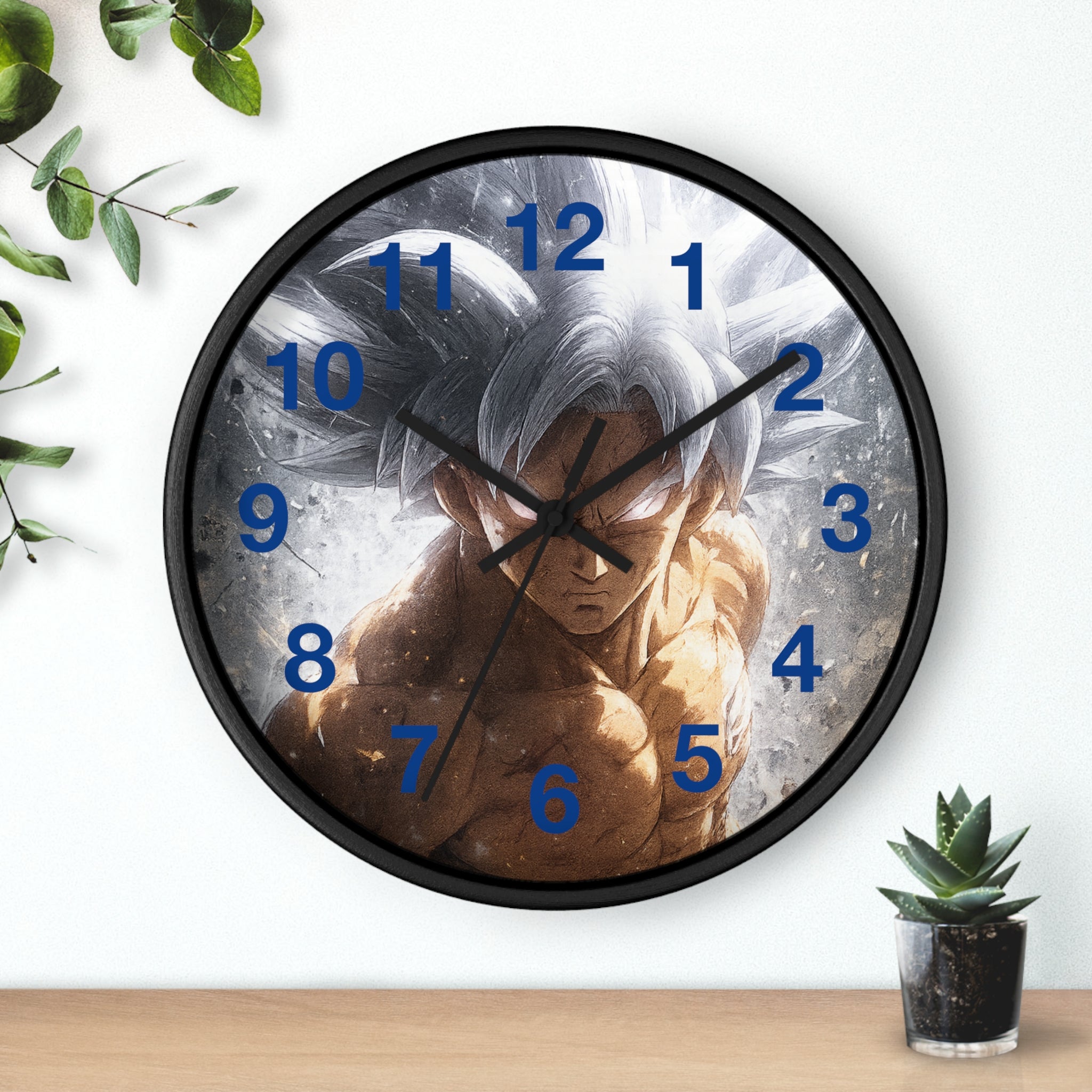 Ultra Instinct Anime Warrior Wall Clock | Illustrated Character Timepiece