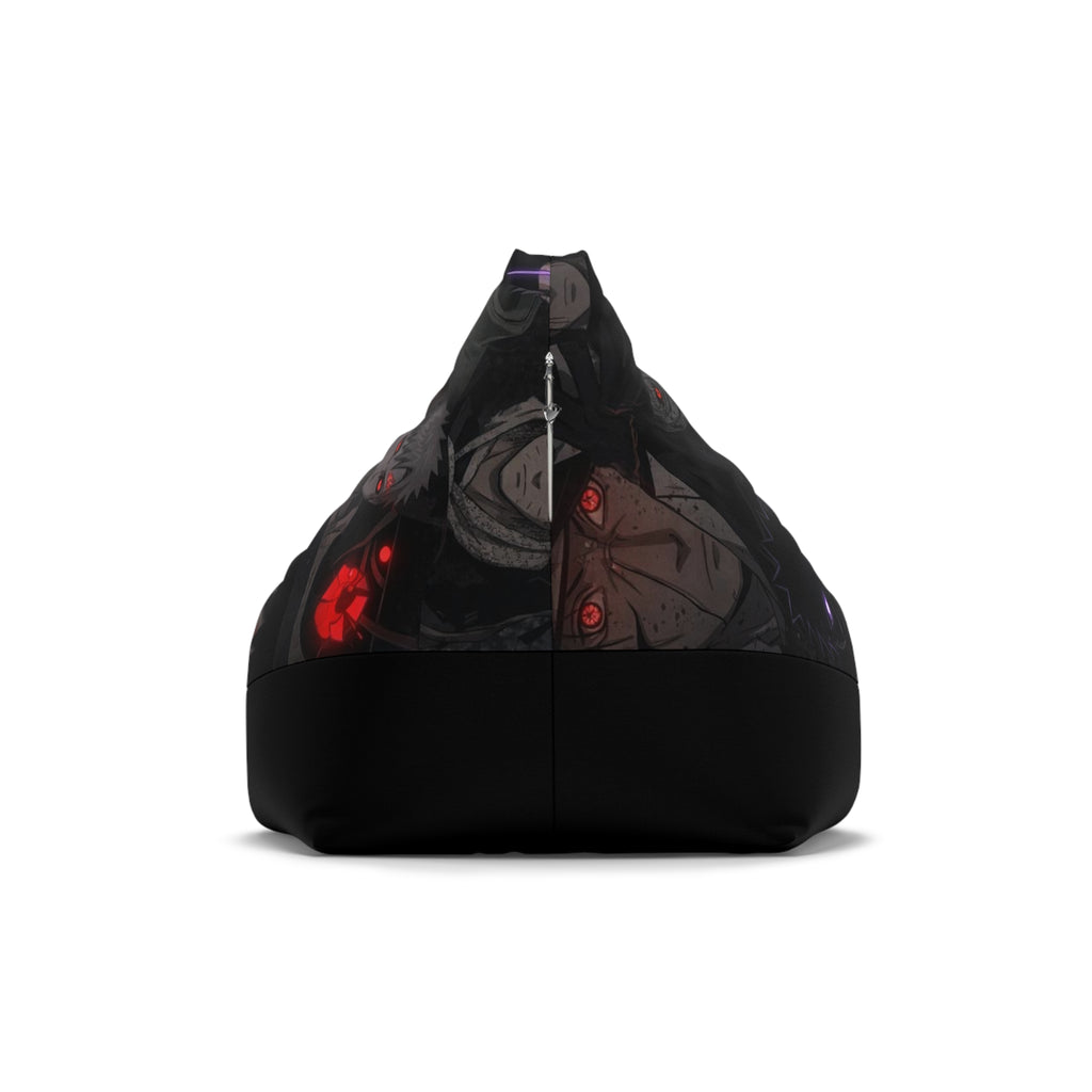 Red Anime Eyes Bean Bag Chair Cover | Ninja Visuals