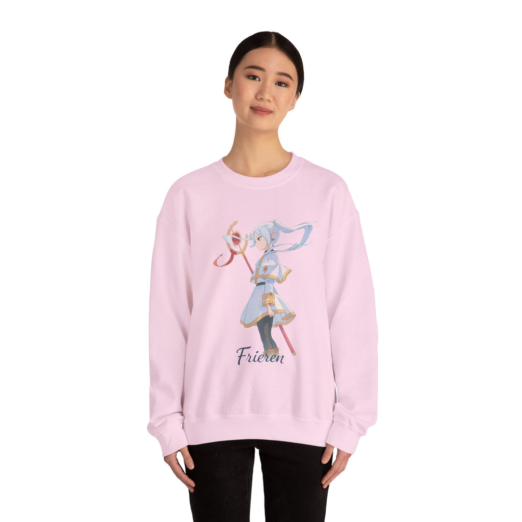 Chibi Anime Girl Illustration Sweatshirt | Pastel Magic Ribbon