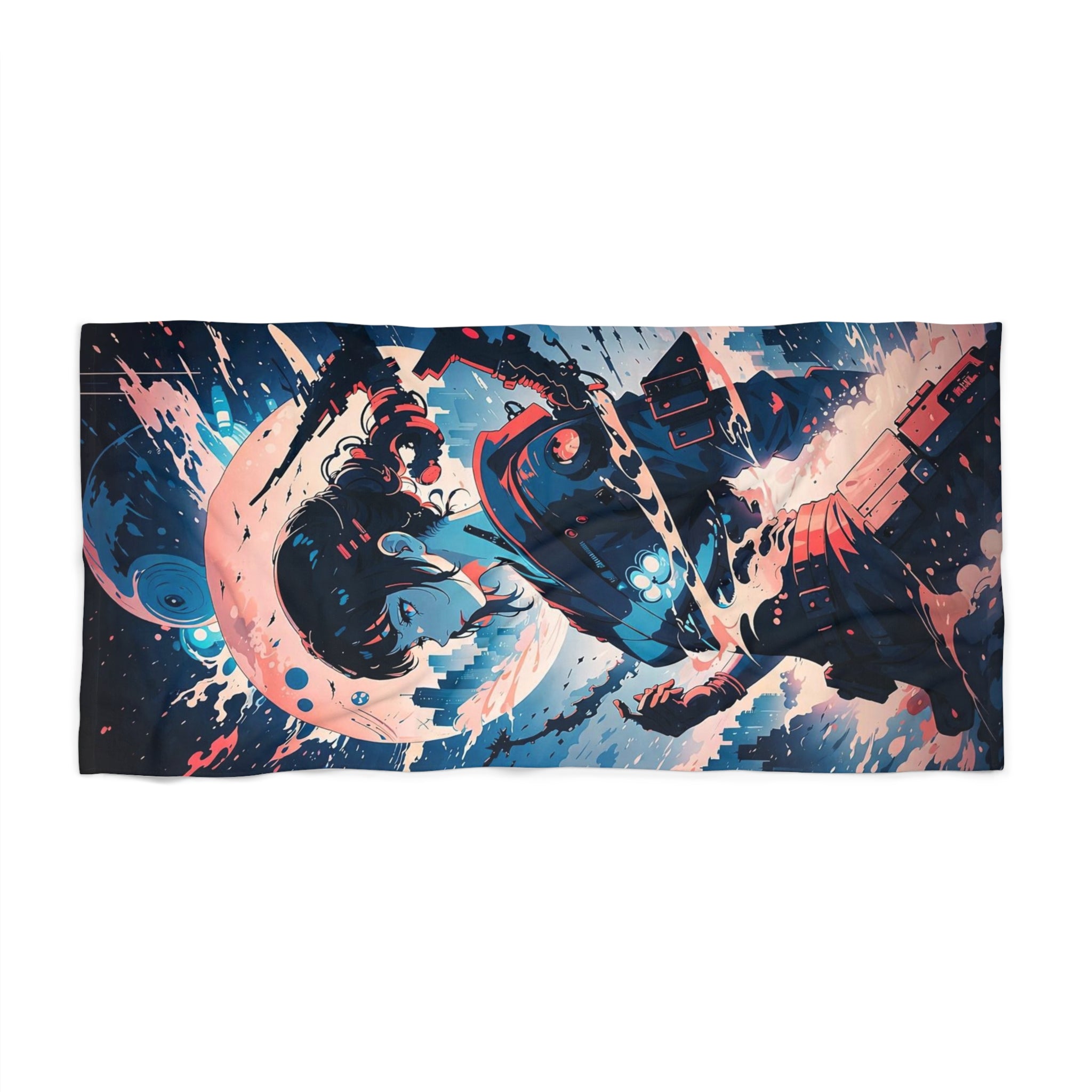 Surfer Wave Rider Beach Towel | Ocean Wave Art, Surfing Scene