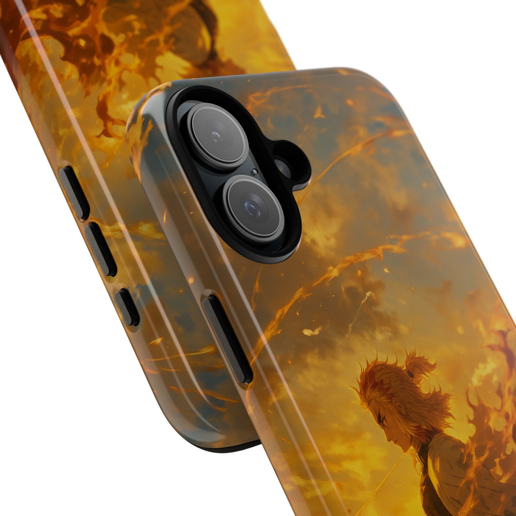 Flame Samurai Phone Case | Sunset Warrior iPhone Case