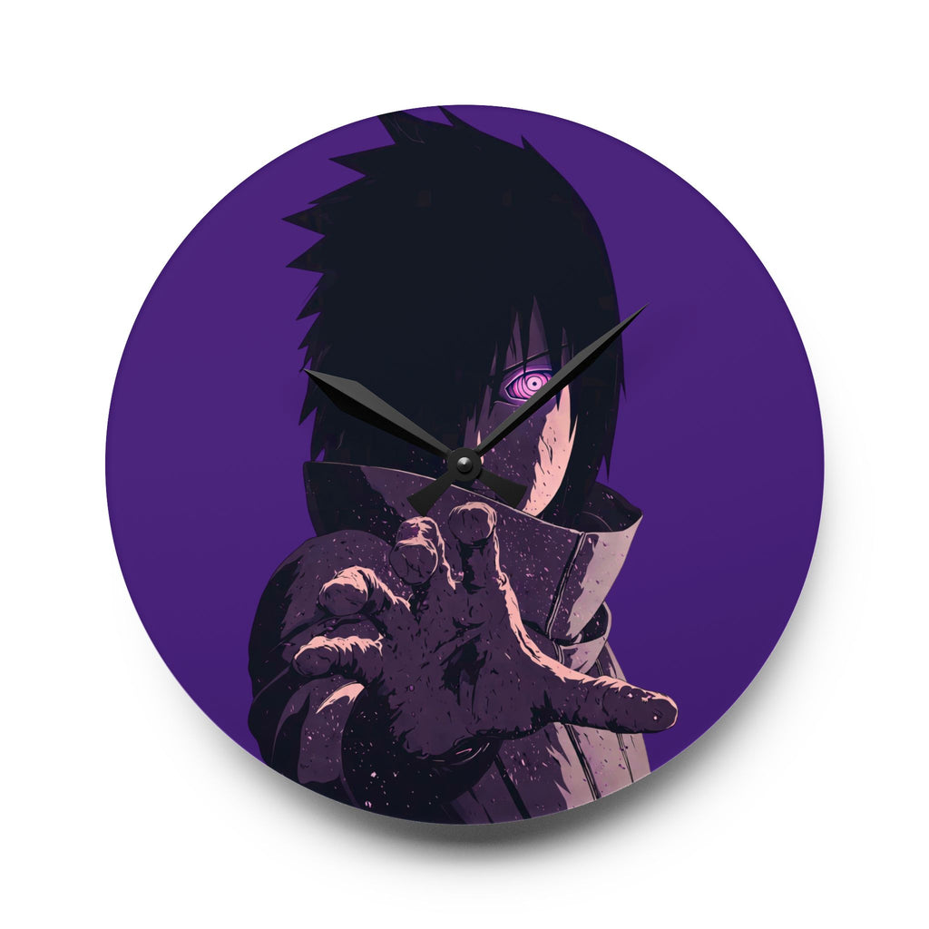 Boy Ninja Acrylic Wall Clock — Anime Ninja Room Decor
