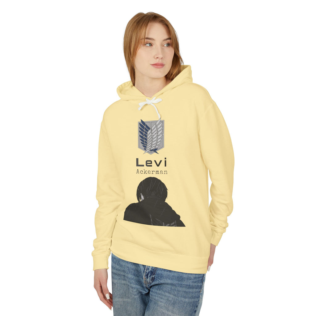 Levi Ackermann silhouette Hoodie | Scout Regiment emblem, anime sweatshirt