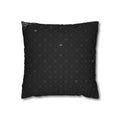 Black Subtle Hearts Pillowcase | Square Pillowcase