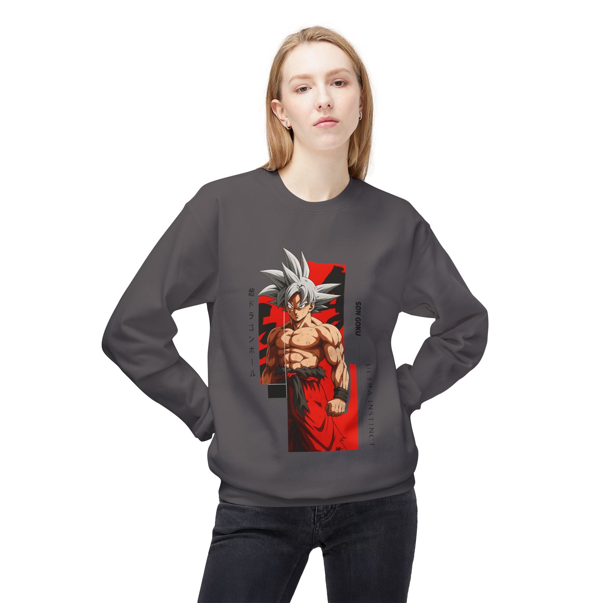 Ultra Instinct Anime Fighter Crewneck Sweatshirt | Martial Art Graphic