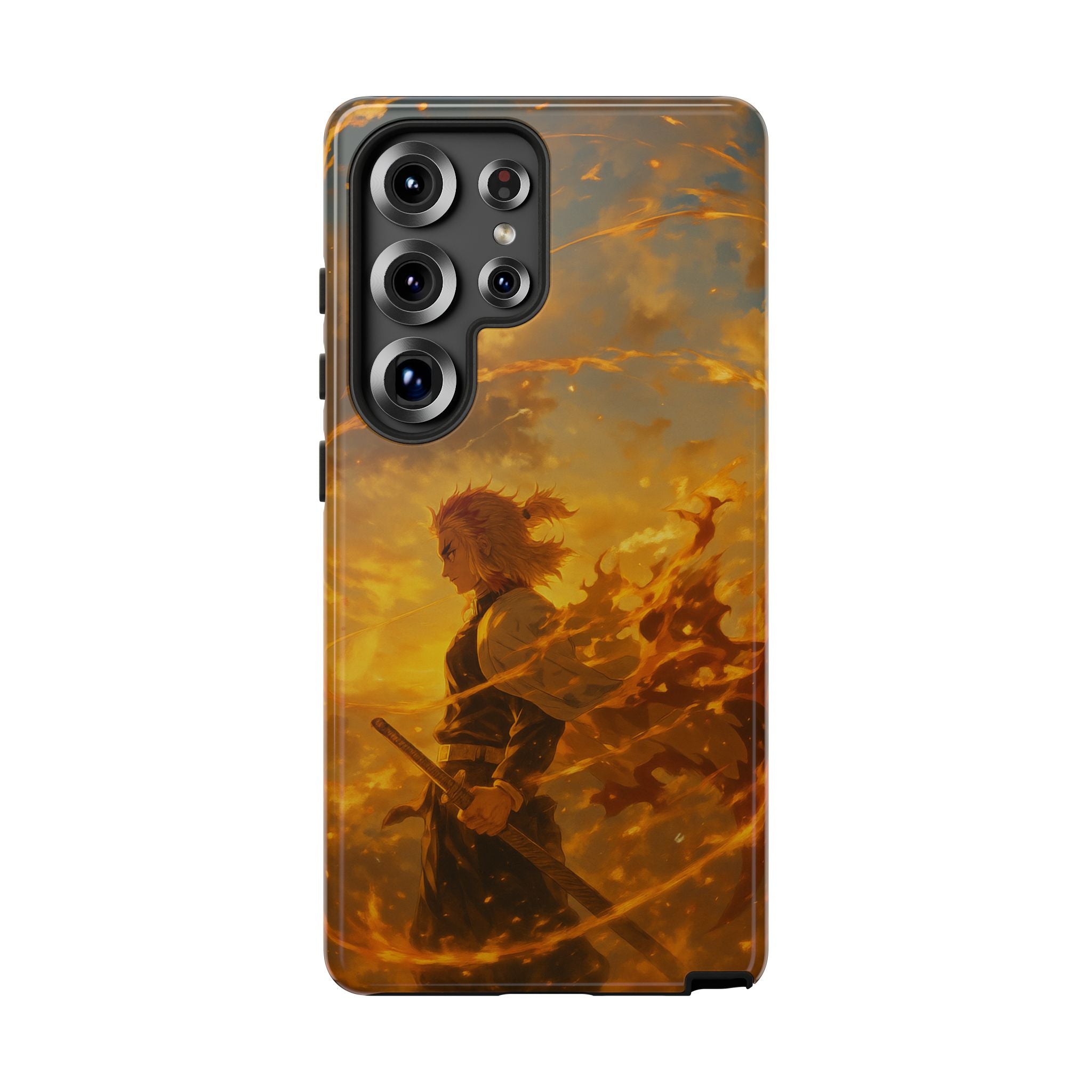 Flame Samurai Phone Case | Sunset Warrior iPhone Case