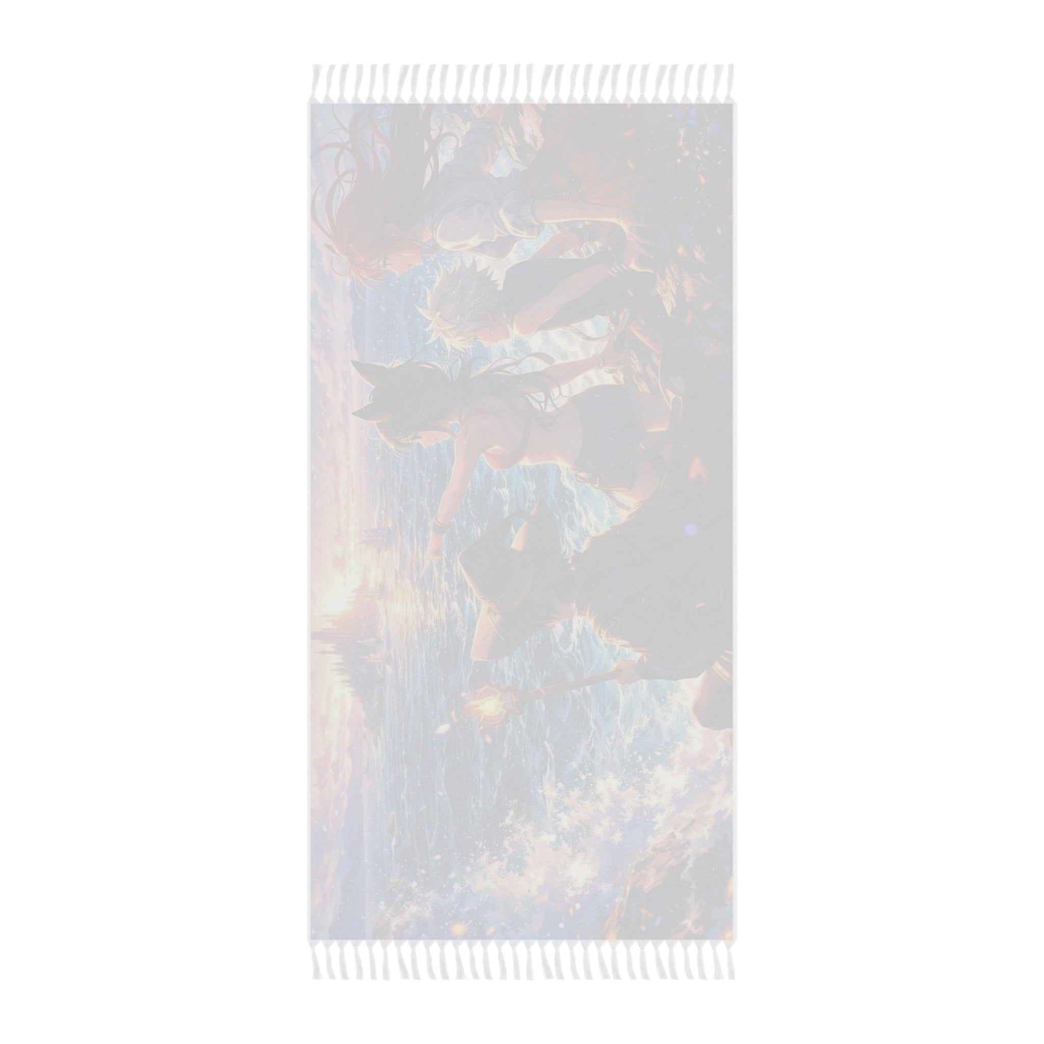 Sunset Ocean Adventure Beach Towel | Boho Fringe