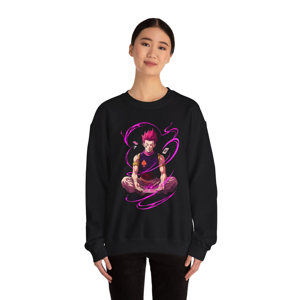 Meditating Anime Warrior Sweatshirt | Mystic Energy Illustration