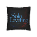 Solo Leveling Pillowcase | Square Throw Pillow Cover, Anime Logo Design