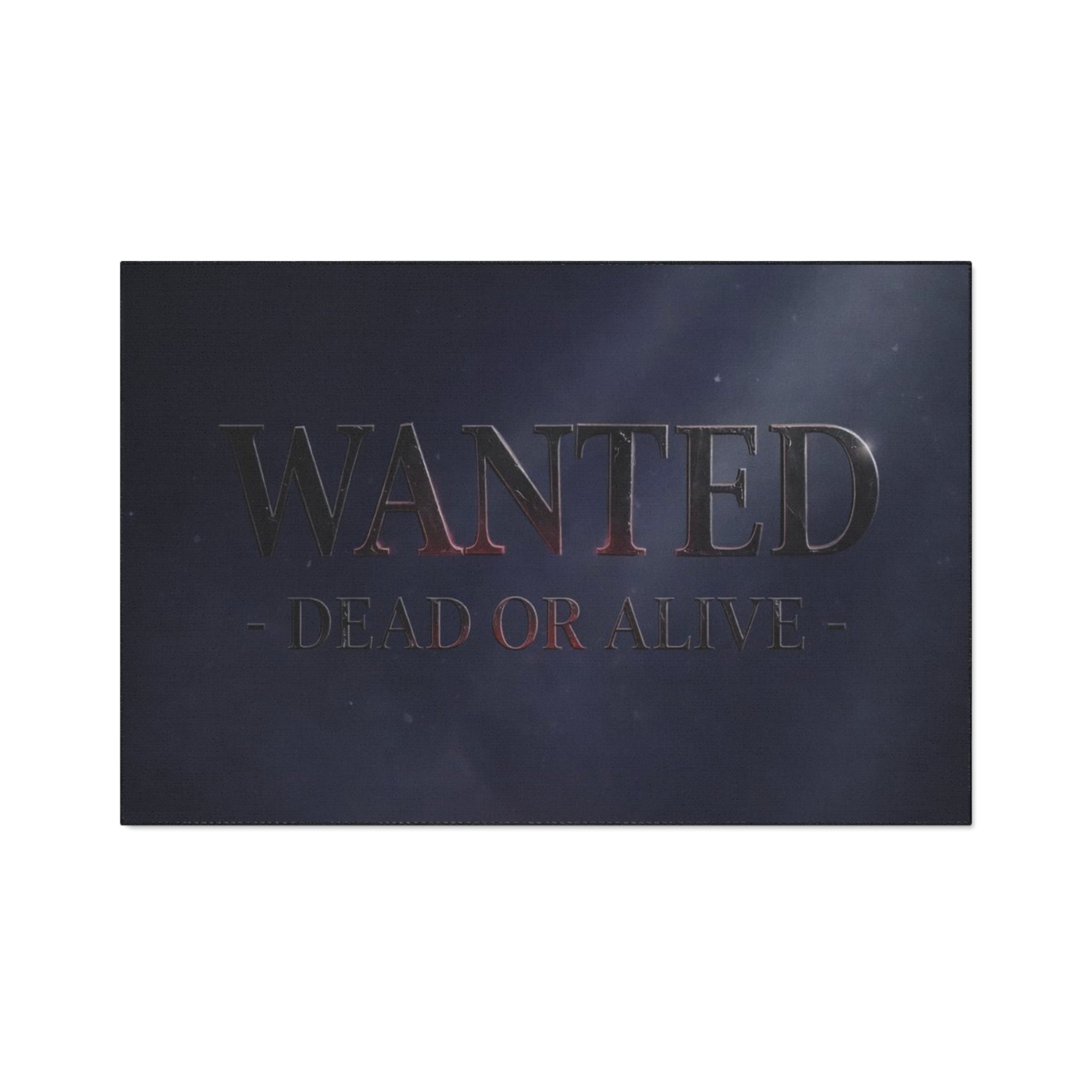 WANTED Dead or Alive Floor Mat | Vintage Western Poster, Dark Moody Entry Rug