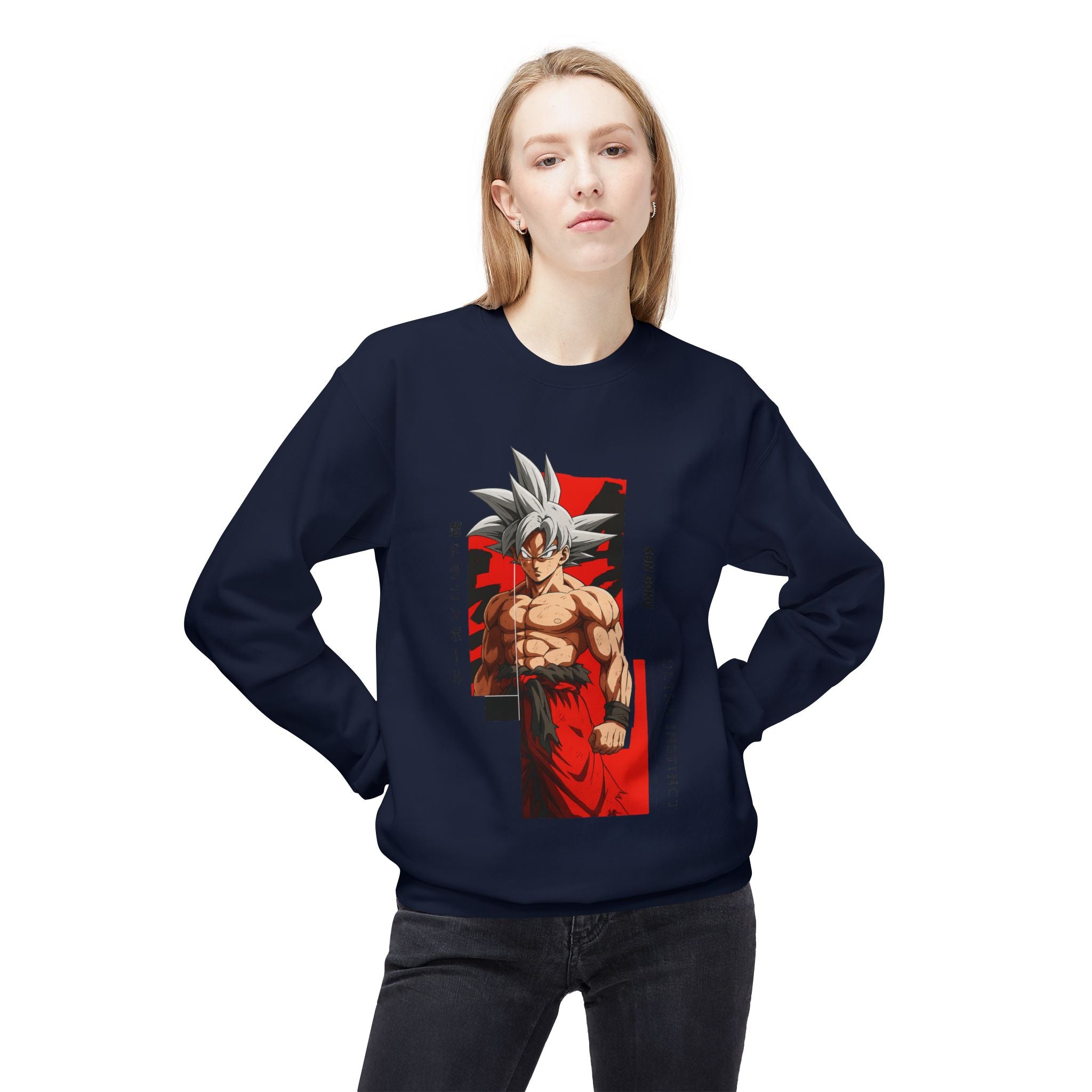 Ultra Instinct Anime Fighter Crewneck Sweatshirt | Martial Art Graphic