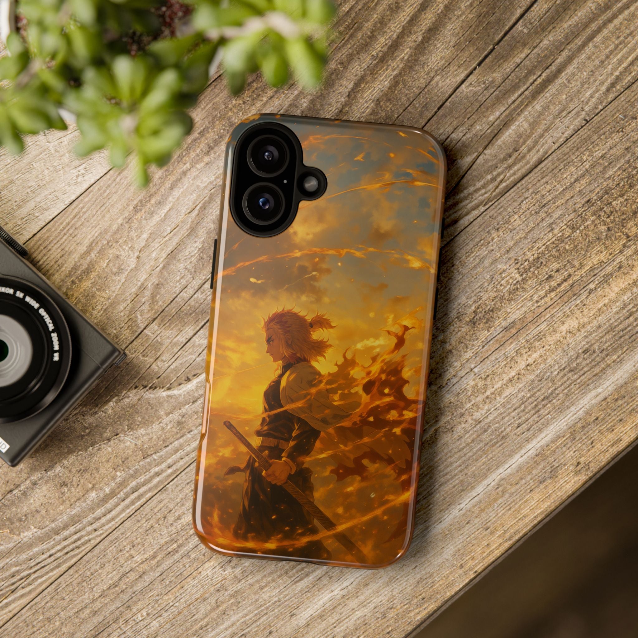 Flame Samurai Phone Case | Sunset Warrior iPhone Case