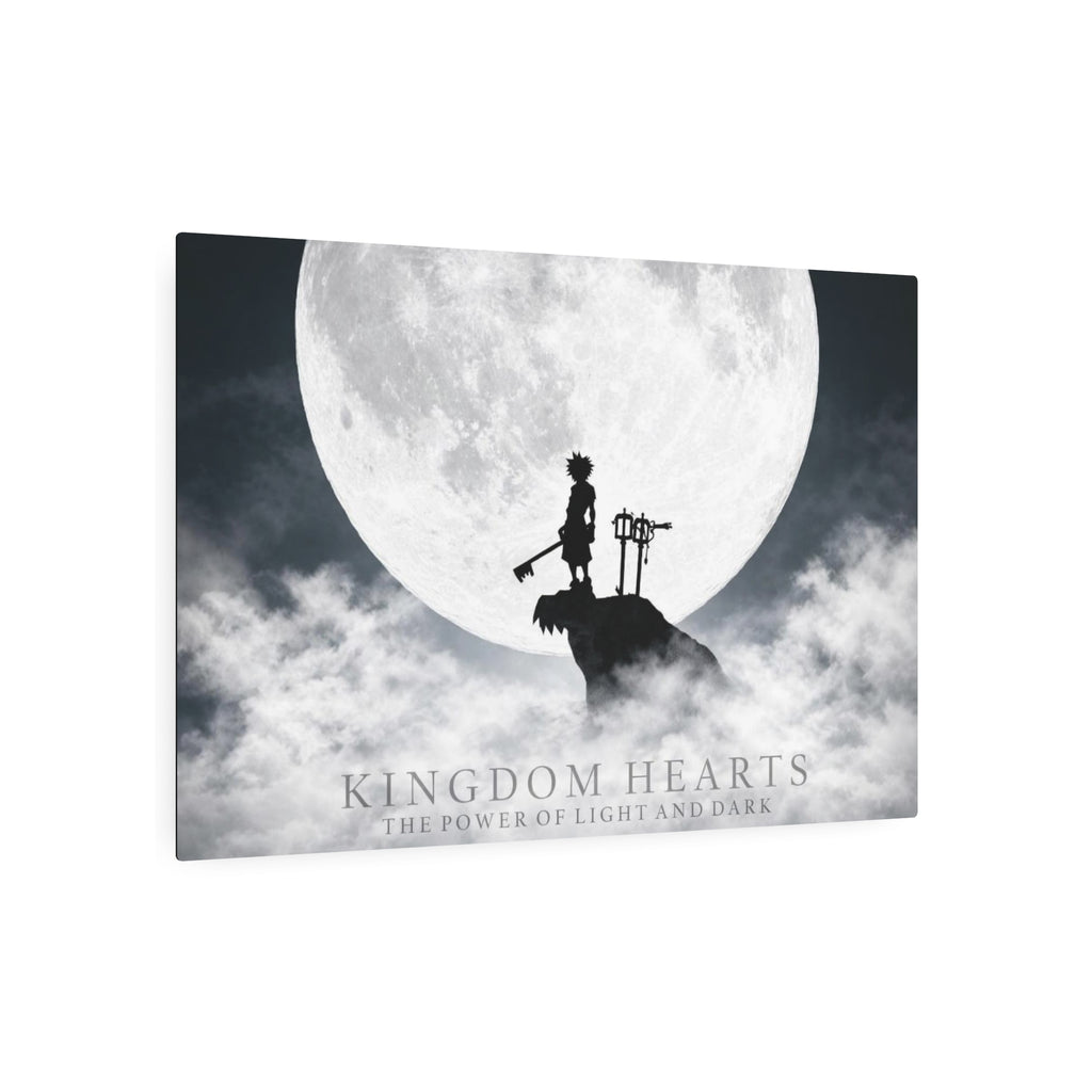 Boy with Key  Moon Silhouette Metal Art Sign | Sora Keyblade Wall Decor