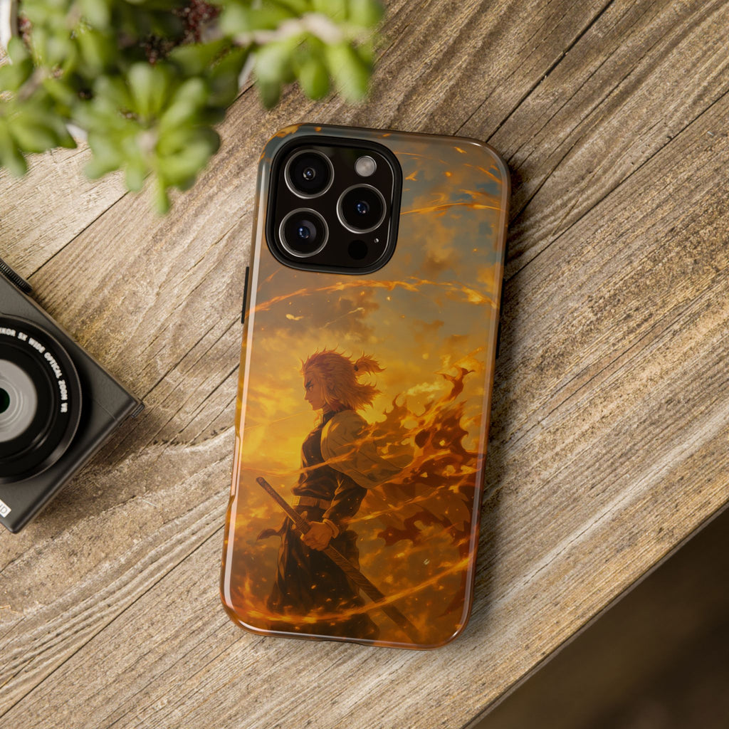 Flame Samurai Phone Case | Sunset Warrior iPhone Case