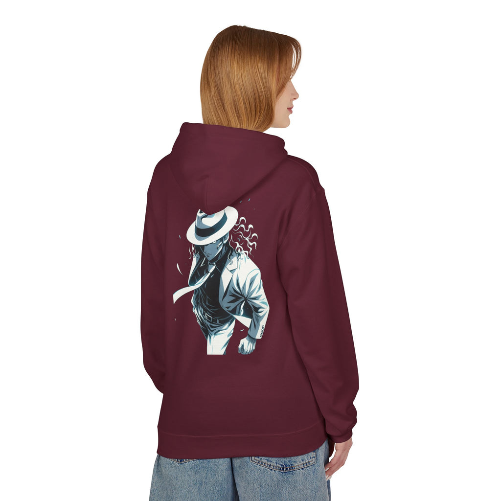 Stylish Unisex Fleece Hoodie with MUZAN Design, Perfect for Casual Wear, Gifts, Anime Fans, Cozy Layering, Unique Apparel