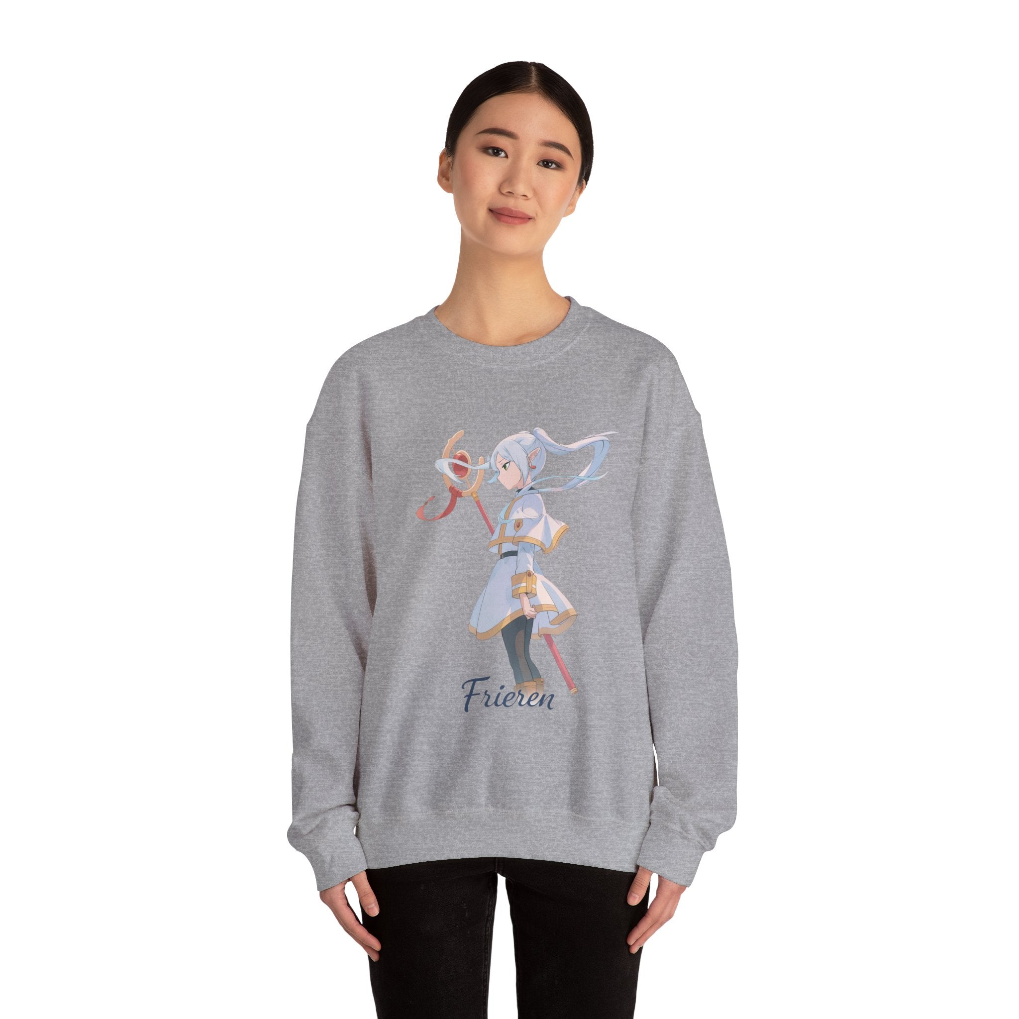 Chibi Anime Girl Illustration Sweatshirt | Pastel Magic Ribbon