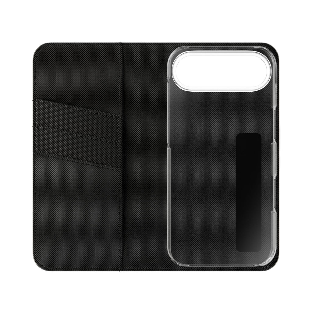 Samurai Flame Illustration Flip Phone Case - Magnetic Wallet Cover