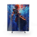 Sunlit Anime Hero Shower Curtain | Fantasy Underwater Scene