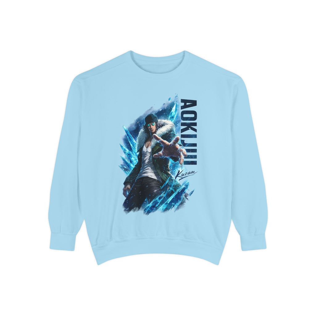 Aokiji Ice Admiral Illustration Sweatshirt | Anime Marine Navarch