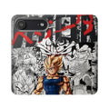 Anime Saiyan Collage Flip Case — Super Saiyan Goku Phone Wallet