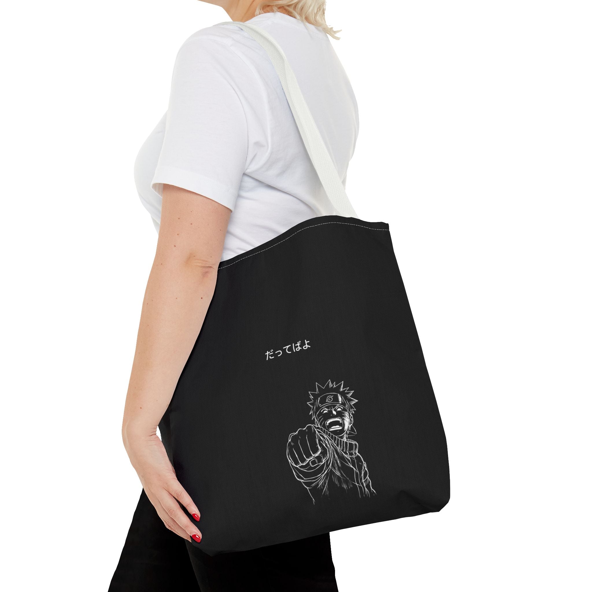 Manga Fist Character Tote Bag | Anime Graphic Tote