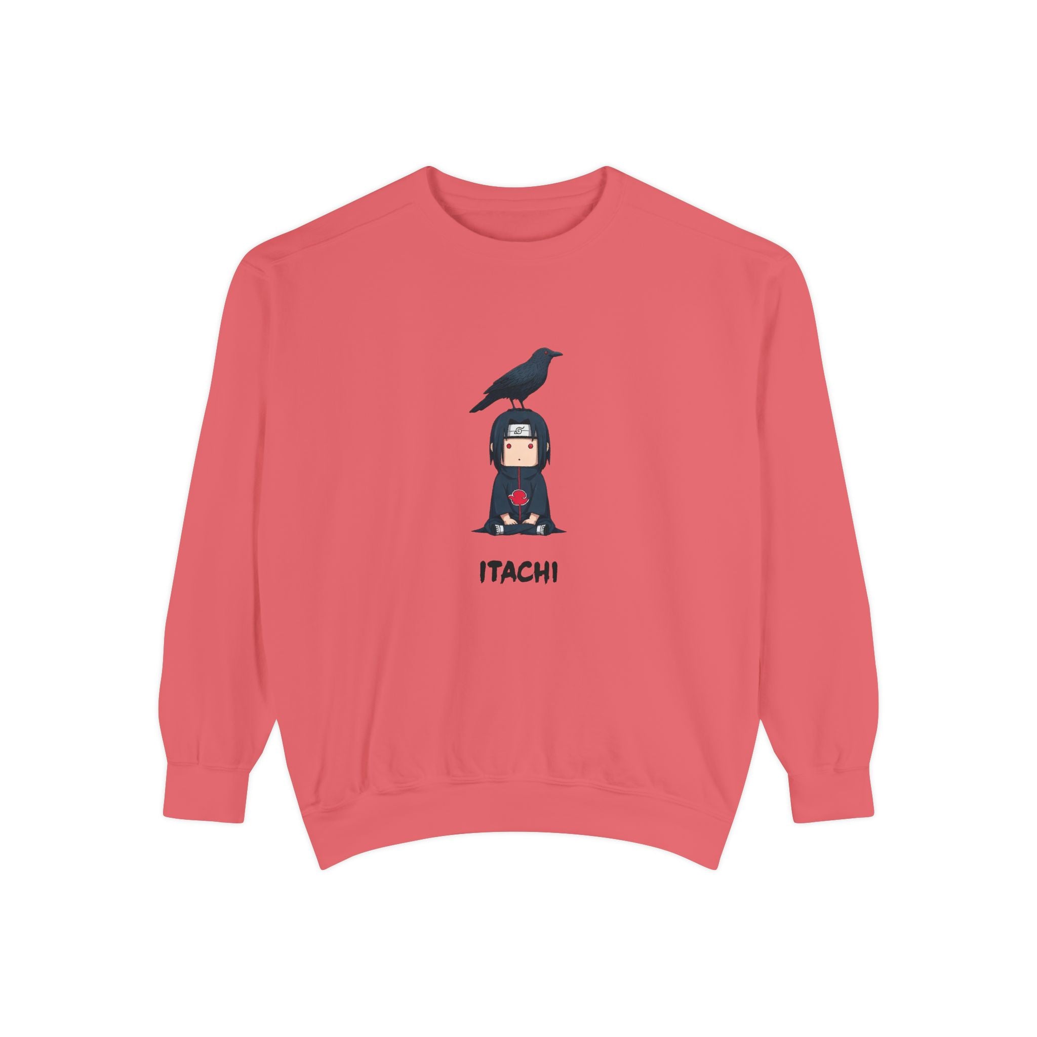 Chibi Ninja Illustration Sweatshirt | Anime Ninja Crow Graphic