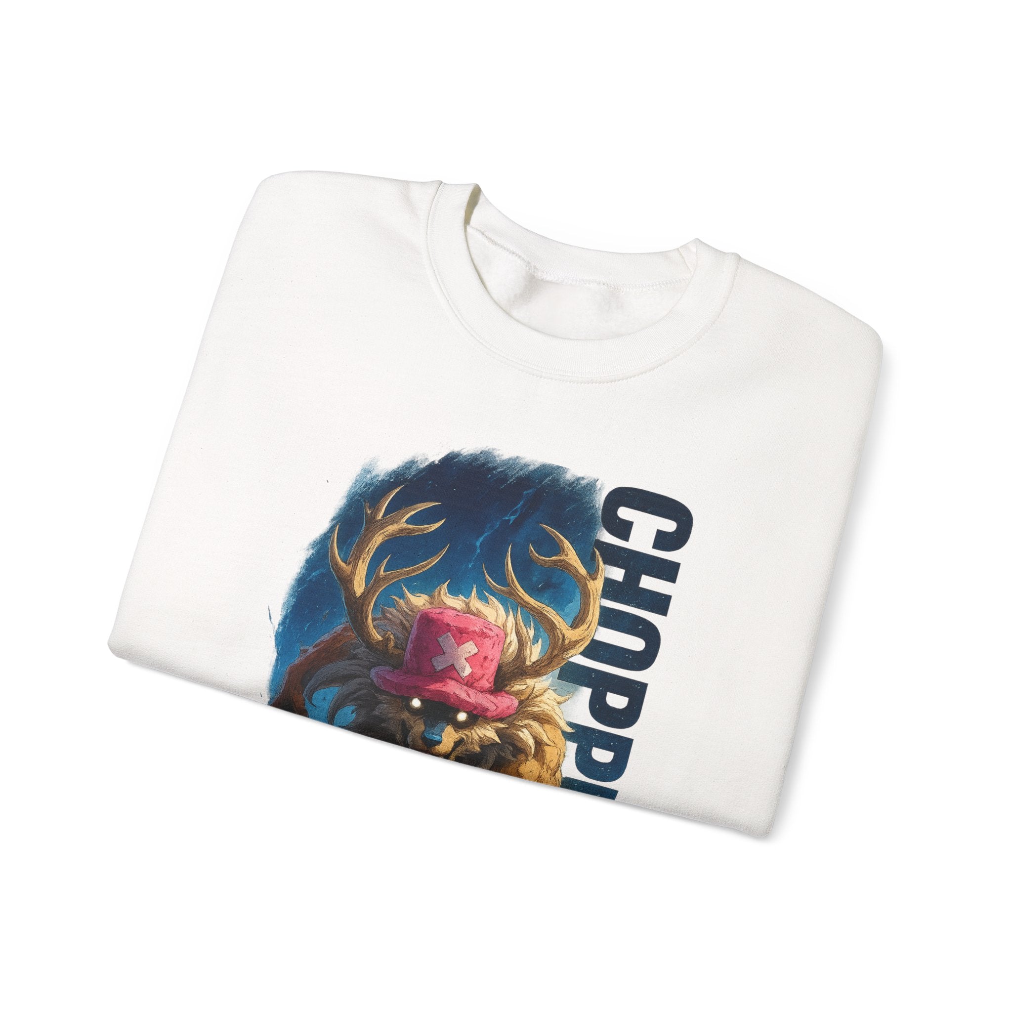 Moose Rider Illustration Sweatshirt | Retro Chopper Graphic Crewneck