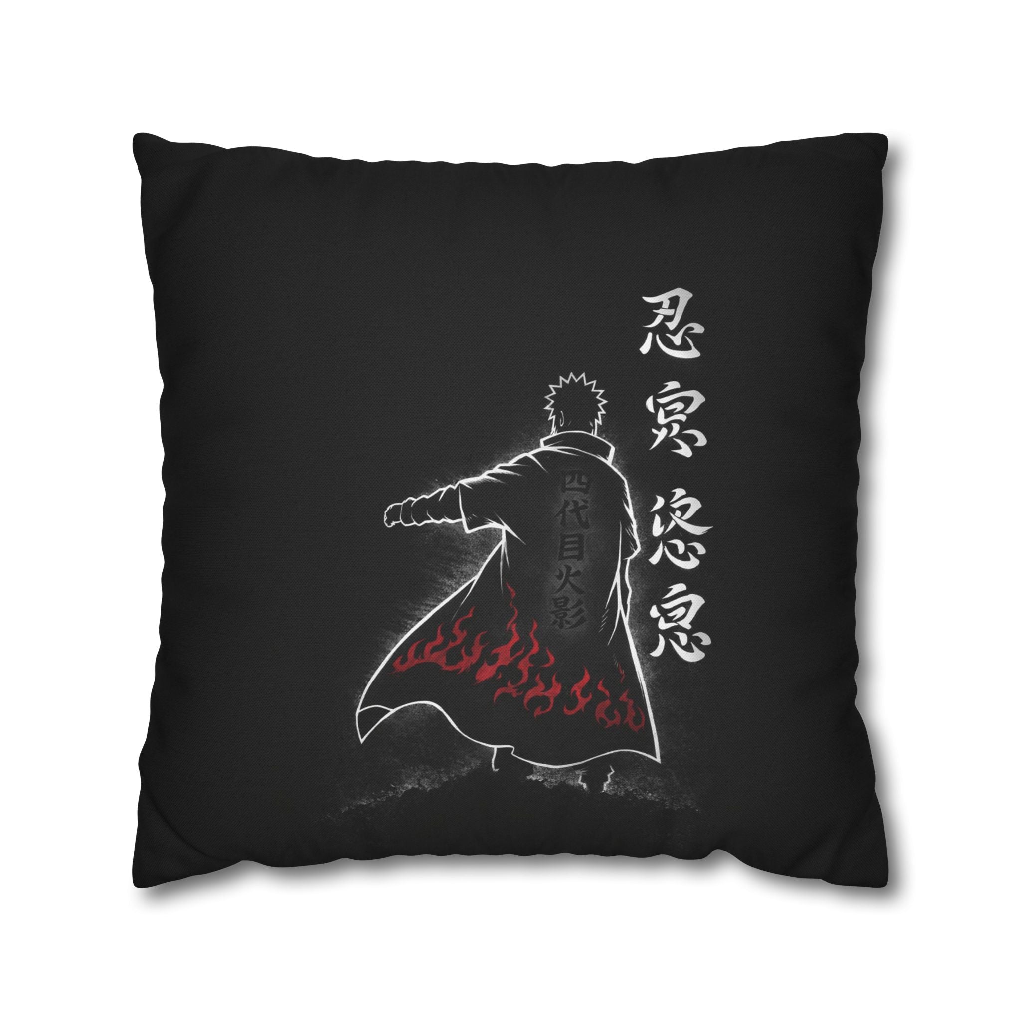 Akatsuki Cloak Ninja Silhouette Pillowcase | Square Polyester Pillowcase
