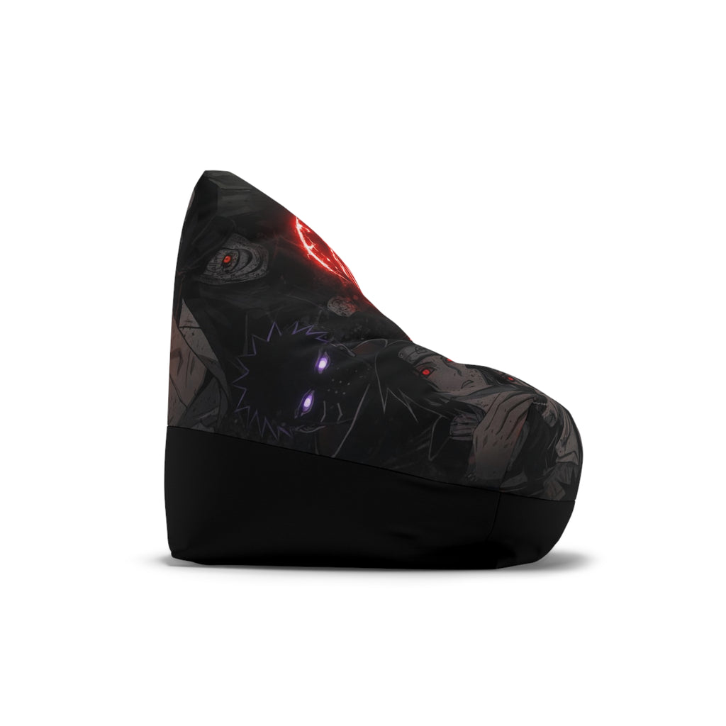 Red Anime Eyes Bean Bag Chair Cover | Ninja Visuals