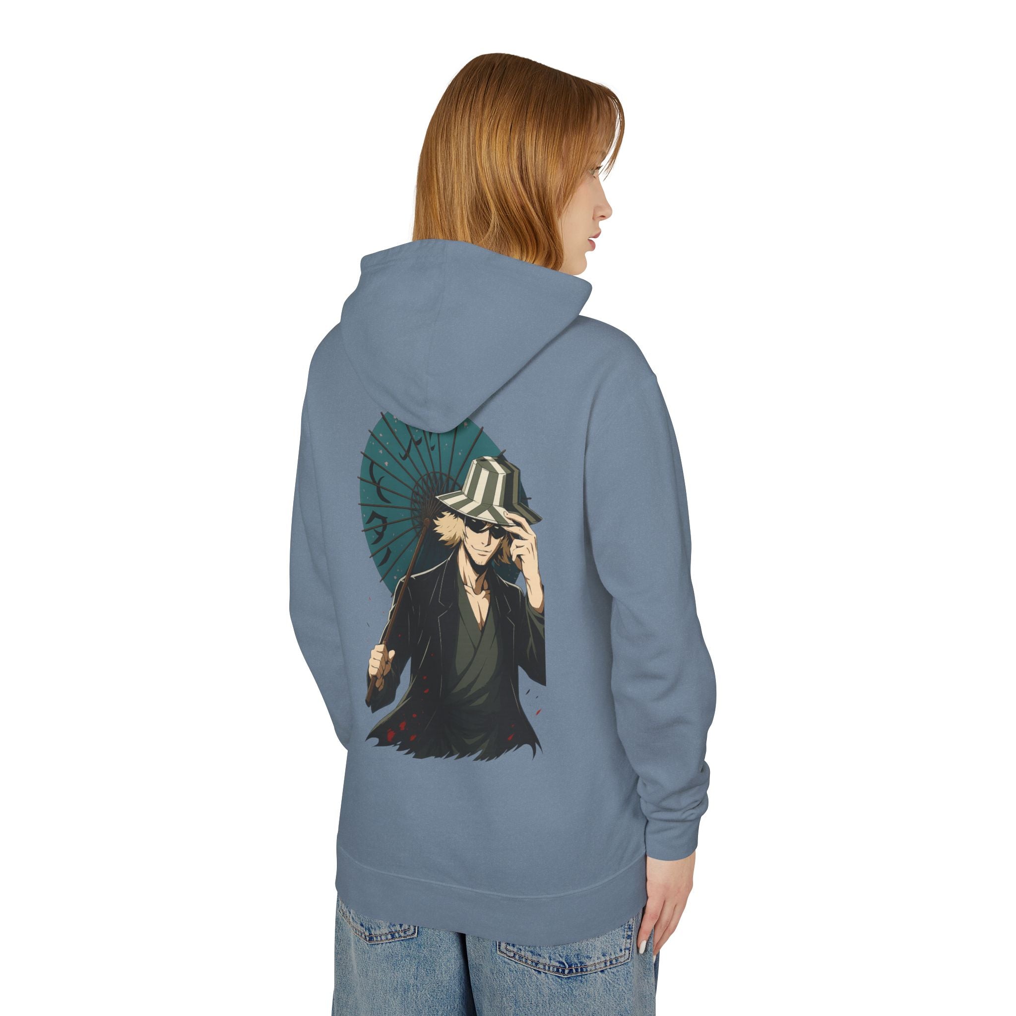 Unisex Lightweight Hooded Sweatshirt with URAHARA Design, Anime Fan Apparel, Casual Streetwear, Gift for Manga Lovers, Cozy Hoodie